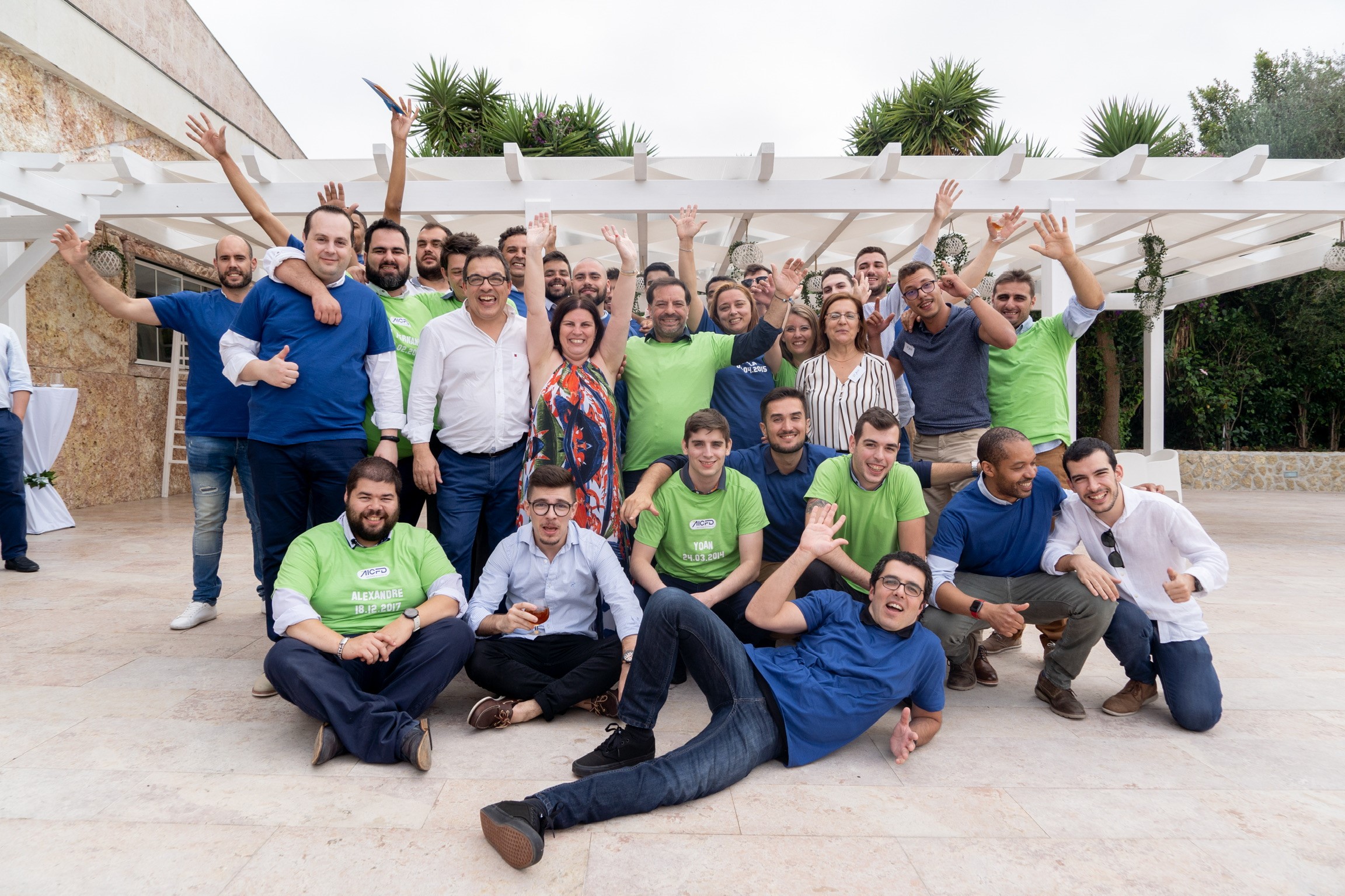 A equipa da AICFD reunida
